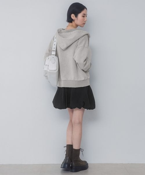「JEANASIS」 ジップアップパーカー MEDIUM ブラック系その他 レディース_画像7