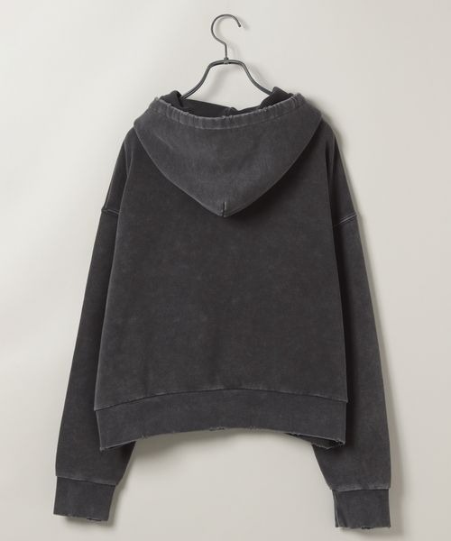 「JEANASIS」 ジップアップパーカー MEDIUM ブラック系その他 レディース_画像8