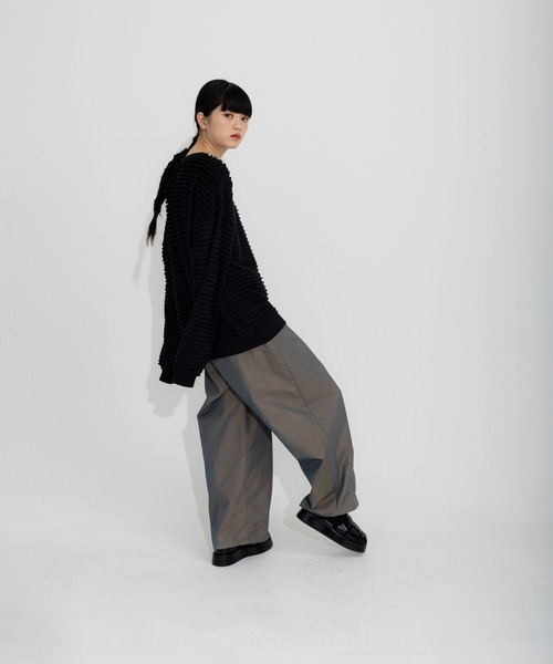 「niko and...」 チノパンツ LARGE ネイビー レディース_画像9