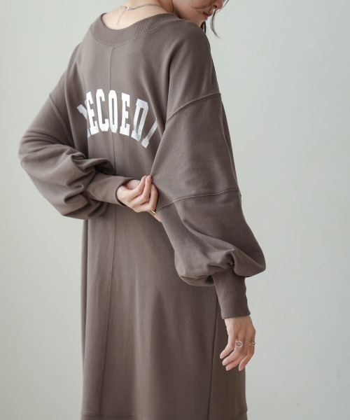 「Bab」 長袖ワンピース S チャコールグレー レディース_画像8