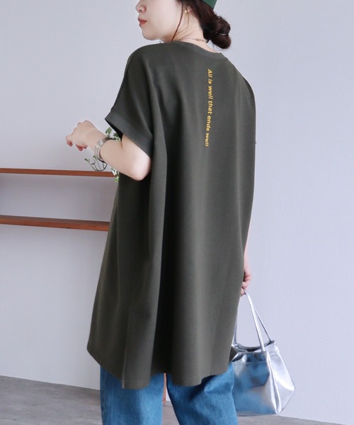 「reca」 半袖Tシャツ FREE オフホワイト レディース_画像2