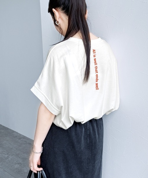 「reca」 半袖Tシャツ FREE オフホワイト レディース_画像9