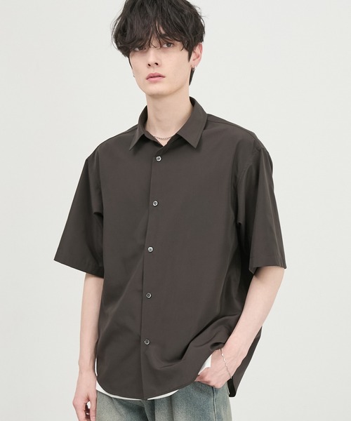 Passion Design 半袖シャツ 黒・ベージュ CIYOT シャツ 半袖 「CIYOT」ハイコンフォート ブロード 半袖シャツ