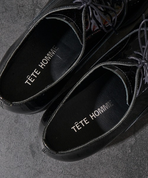 「TETE HOMME」 シューズ SMALL ブラック メンズ_画像9