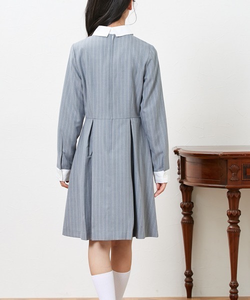 「QUNTSTYLE」 「KIDS」長袖ワンピース 140 ネイビー キッズ_画像6