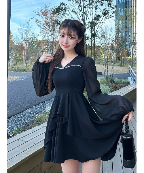 期間限定特別大セール中‼️ダーリッチワンピース Darich（ダーリッチ） 長袖ワンピース FREE ブラック レディース