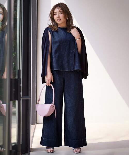 ブラウス シャツ 「野呂佳代さん着用」UNFILO DENIM light ノースリーブブラウス レディース | UNFILO | 08