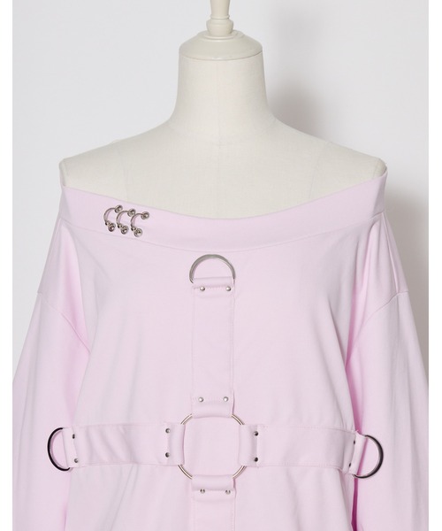 AVENCHUMU tシャツ Front cross long sleeve T-shirt レディース