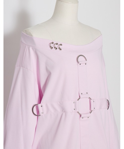 AVENCHUMU tシャツ Front cross long sleeve T-shirt レディース