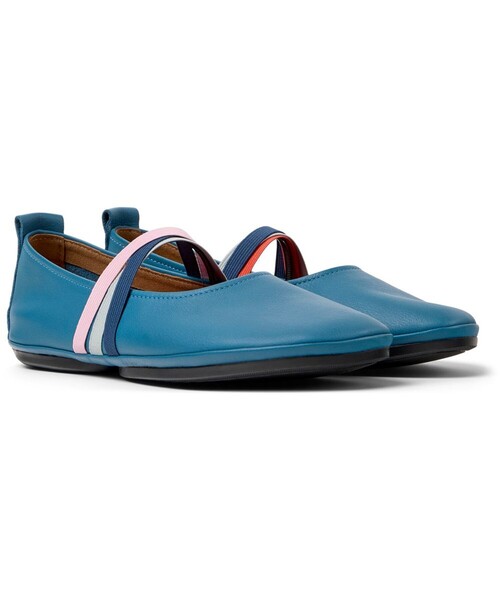 「CAMPER」 フラットパンプス 25.5cm ブルー レディース_画像2