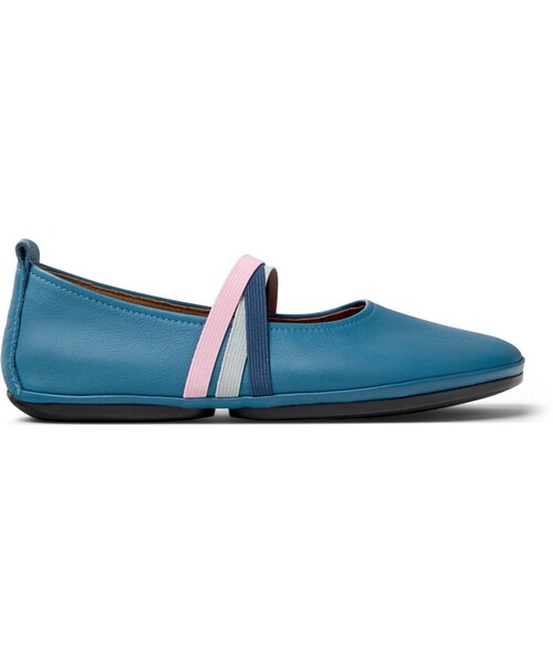 「CAMPER」 フラットパンプス 25.5cm ブルー レディース_画像3