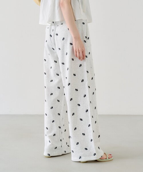 「Kastane」 スウェットパンツ 0 アイボリー レディース_画像6