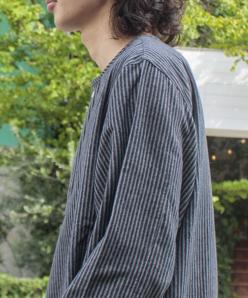 「GLOSTER」 長袖シャツ L ブルー系その他 メンズ_画像5