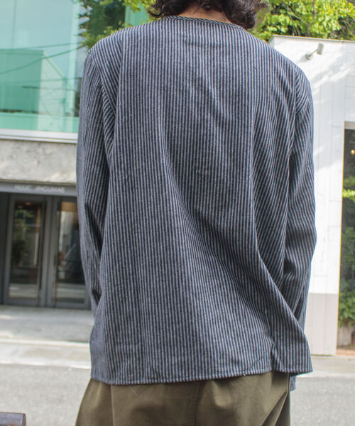 「GLOSTER」 長袖シャツ L ブルー系その他 メンズ_画像6