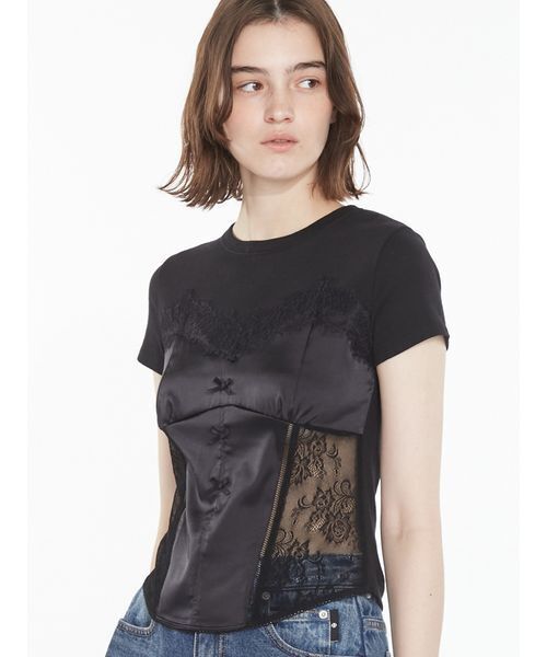 「SORIN」 半袖カットソー 38 グレー レディース_画像9