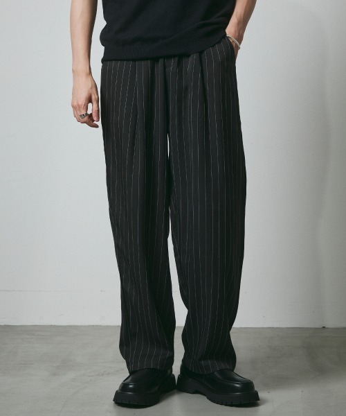 ワイドスラックス ツータック パンツ メンズ COMME des GARCONS HOMME