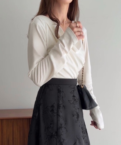 「junoah」 ドッキングワンピース MEDIUM ホワイト レディース_画像3