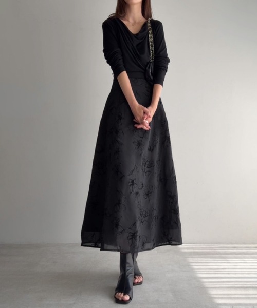 「junoah」 ドッキングワンピース MEDIUM ホワイト レディース_画像9