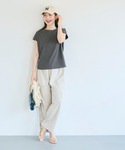 tシャツ 半袖 ＼新色追加/フレンチスリーブク...の詳細画像5