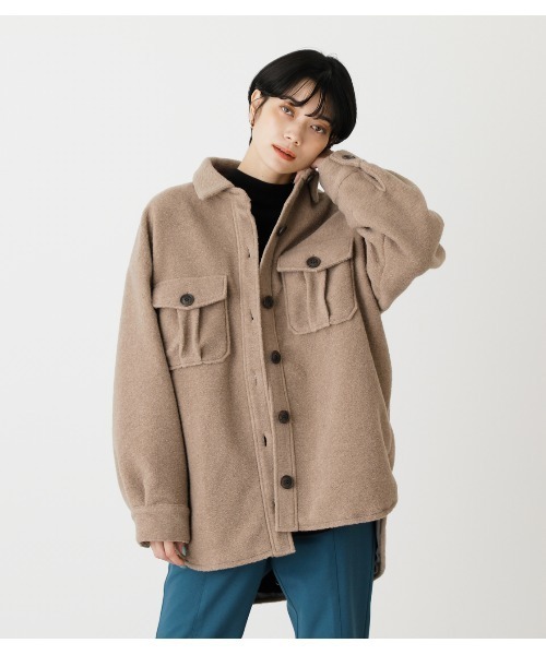 ジャケット ブルゾン BOUCLE LOOSE CPO JACKET/ブークレルーズCPOジャケット ジャケット ブルゾン BOUCLE LOOSE CPO JACKET/ブークレルーズCPOジャケット