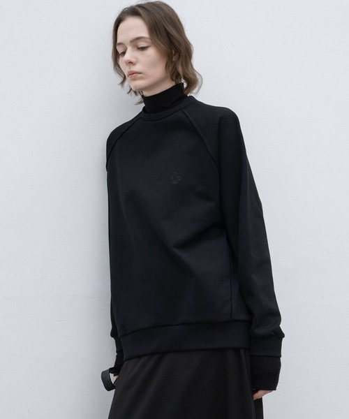 EKCOOKIES トレーナー スウェット 「 」リブニットドッキング