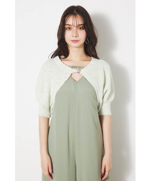 riuクロップド ボレロ ニットブラウス rienda ニット セーター 2WAYクロップドボレロニット