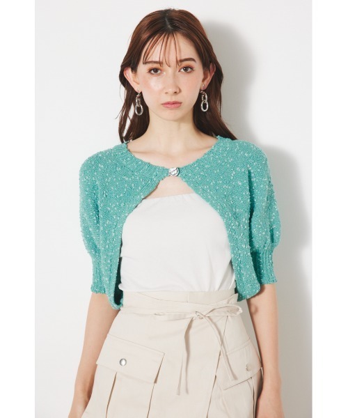 ニット セーター クロップド2WAYプルオーバー/カーディガン レディース rienda ニット セーター 2WAYクロップドボレロニット