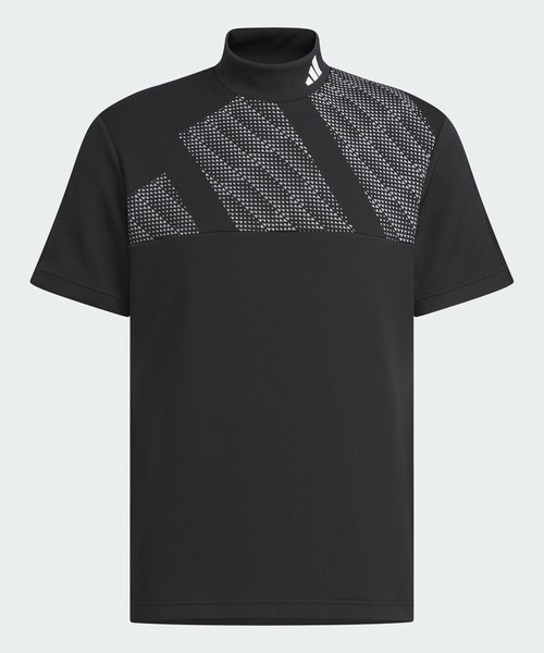 【新品】adidas アディダスメンズ ゴルフ半袖Tシャツ モックネックMグレー adidas アディダス 半袖シャツ モックネック メンズ ゴルフ