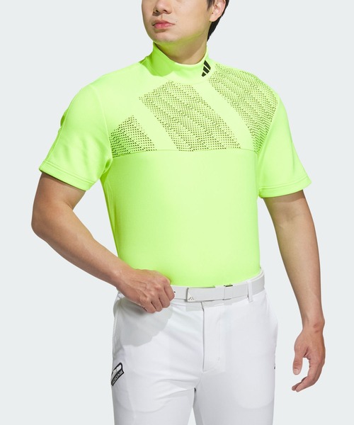 adidas tシャツ BOSモチーフ モックネック 半袖シャツ「adidas