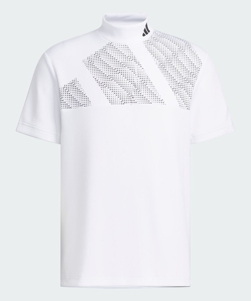 【ゴルフ】 BOSモチーフ モックネック 半袖 シャツ adidas アディダス メンズ ゴルフウェア GOLF 半袖 モックネック