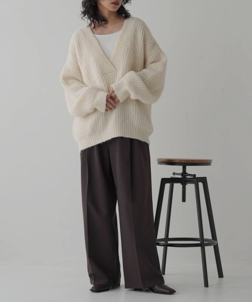 N様 Pitta Re:)】 クルーネックニットプルオーバー ネップヤーン