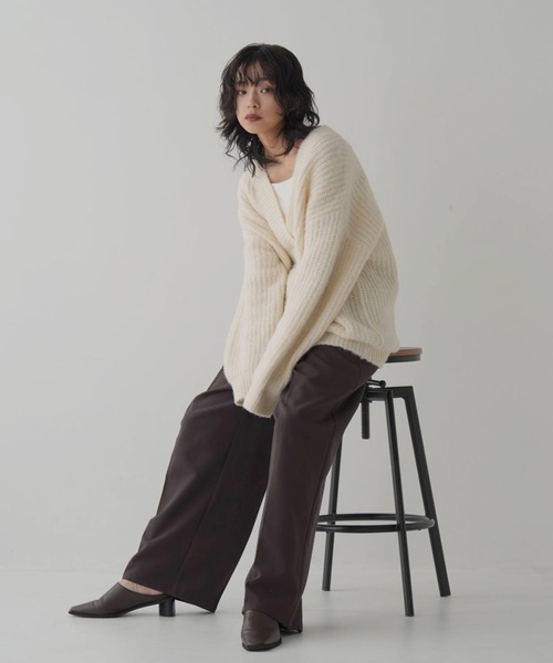 N様 Pitta Re:)】 クルーネックニットプルオーバー ネップヤーン