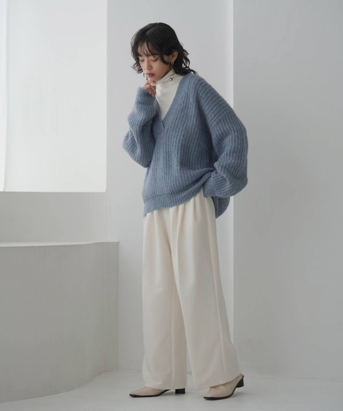 N様 Pitta Re:)】 クルーネックニットプルオーバー ネップヤーン