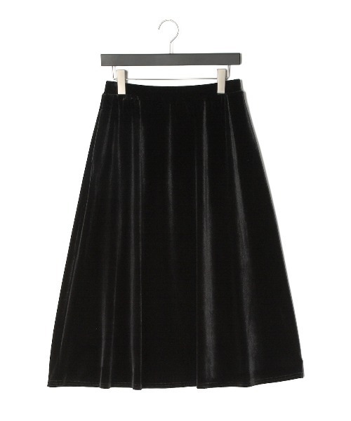 foufou/ベロアフレアスカート ≪通常販売≫【THE DRESS #25】velour flare skirt（ベロアフレア