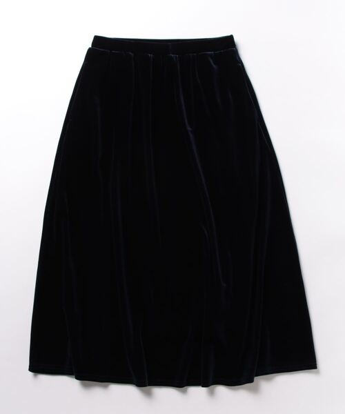 foufou ベロアフレアスカート S ≪通常販売≫velvet quilting super flare skirt （ベルベット