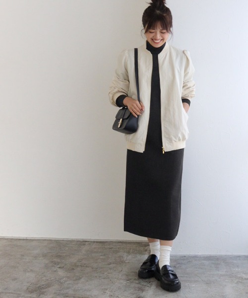 1er Arrondissement♡ハイネックニットワンピース マシェリコラボ》ハイネックニットワンピース