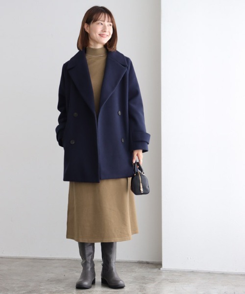 Pierrot（ピエロ） ワンピース ハイネックAラインニットワンピース