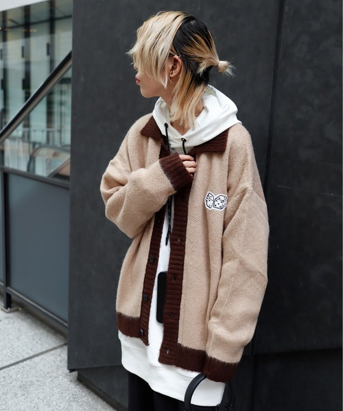 Bling Leads カーディガン Z)「BLINGLEADS」722809 モヘアタッチ 