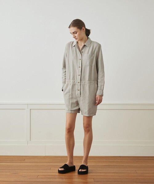 JAMES PERSE（ジェームスパース） オールインワン リネンヘリンボーン