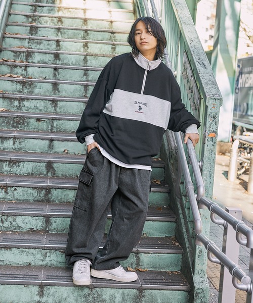 U.S. POLO ASSN.（ユーエスポロアッスン） カーゴパンツ 別注 ロゴ刺繍