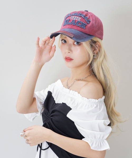 Diable baiser（ディアブルベーゼ） キャップ 帽子 ダメージ加工