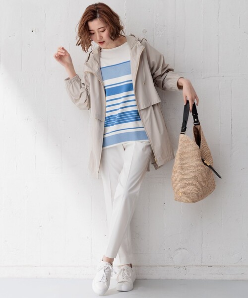 新品　23区　洗える　撥水加工　ナイロン2WAYストレッチ ブルゾン セール】【洗える/撥水加工】ナイロン2WAYストレッチ ブルゾン