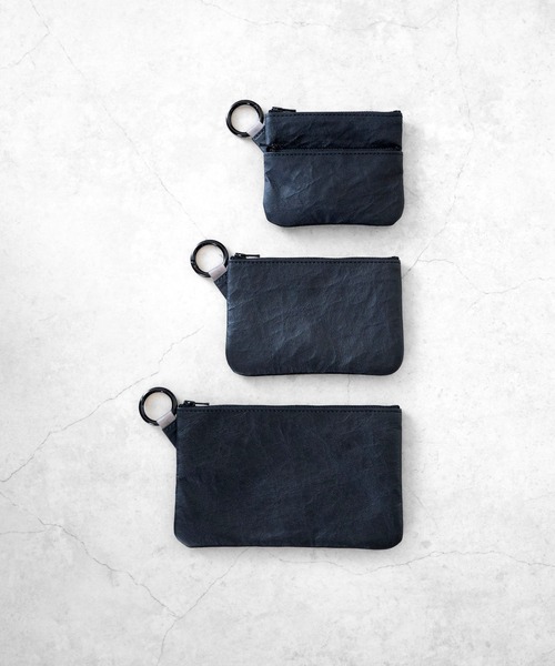 SENTI 財布 センティ / Dyneema Leather W ZIP POUCH ダイニーマ