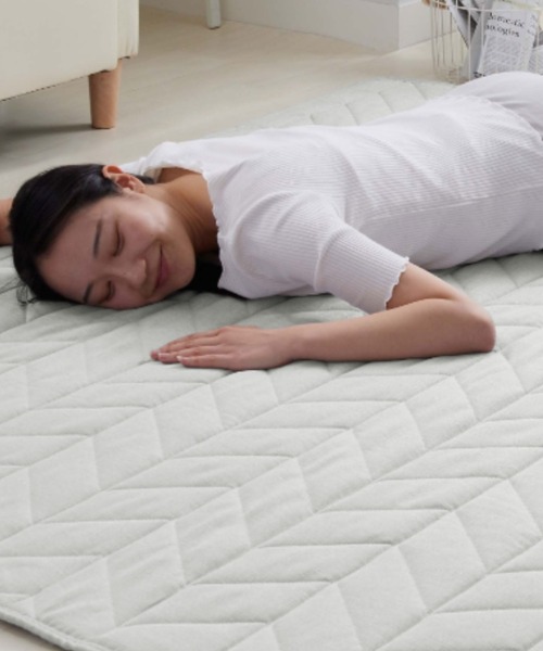 iellio ラグ ラグマット はっ水麻風キルトラグ / L 200×240 : ZOZOTOWN