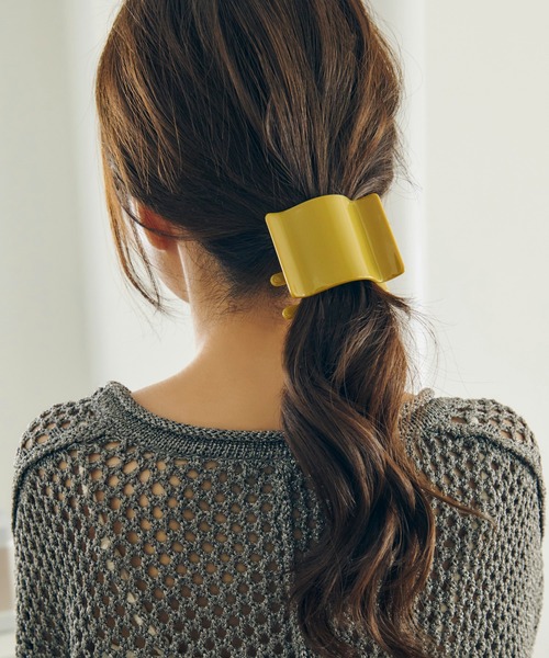 GOLDY（ゴールディ） ヘアクリップ ワイド ウェーブ アセチ ヘアー