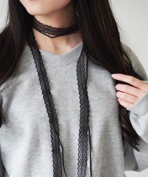 チョーカー　なにこれ Port（ポート） ネックレス 「 SORUTT / ソルト 」 シフォンリボン