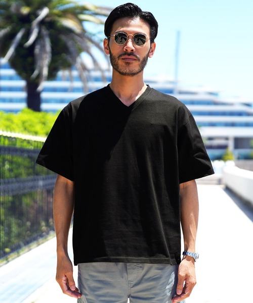 JIGGYS SHOP（ジギーズショップ） tシャツ Vネック汗じみ防止 汗