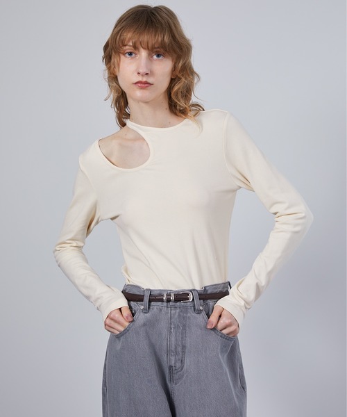 tシャツ 「ELOOPS」カーブホールスムーストップス・カットソー レディース メンズ