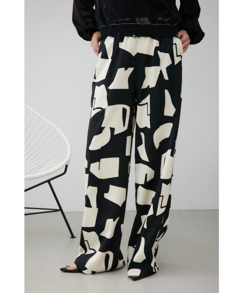 ランキング2025 AZUL BY MOUSSY スラックス パンツ ジオメトリックパターン パンツ
