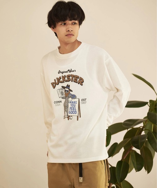 アウトドア太郎 go slow caravan tシャツ Duckster/ダックスター サーマルL/STEE